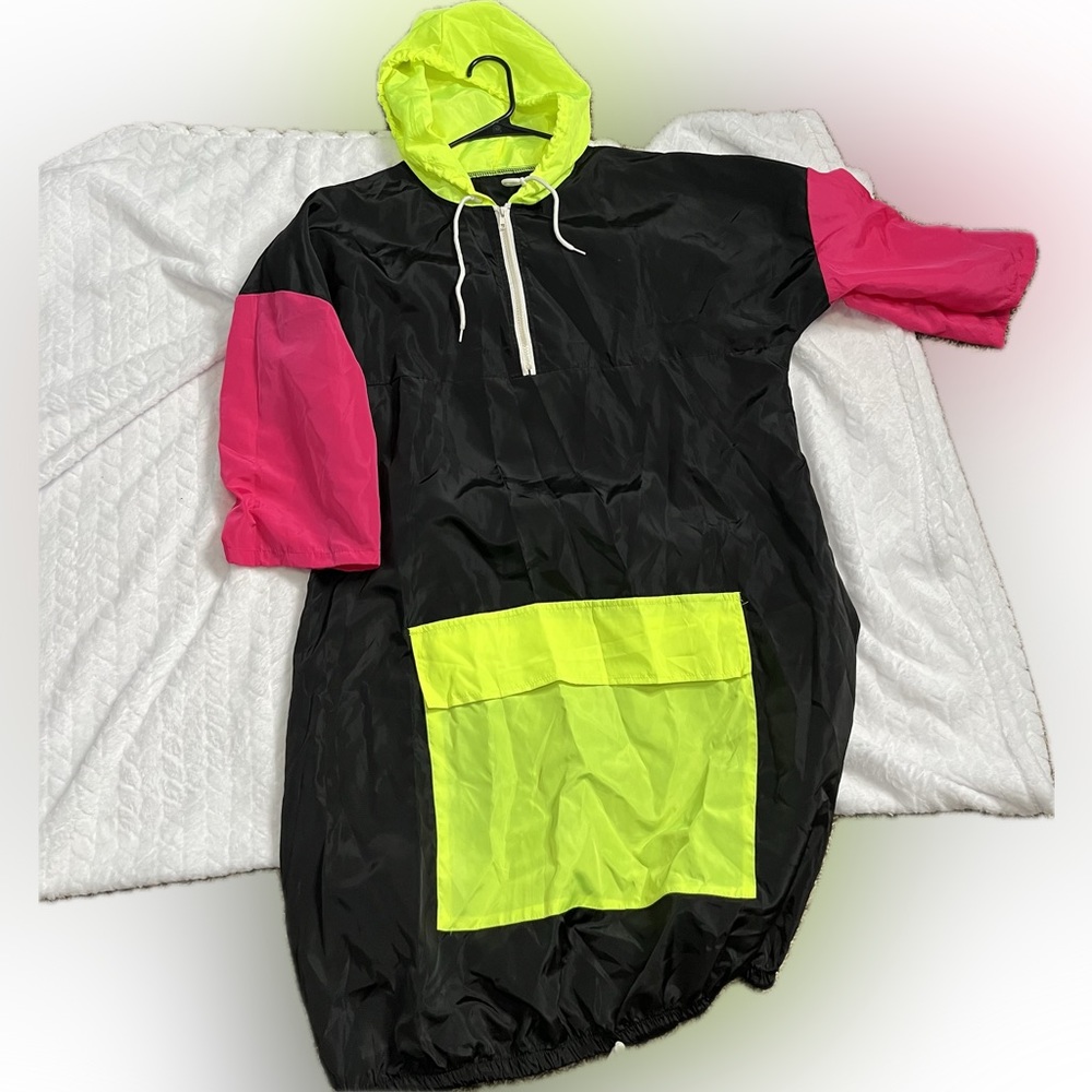 Retro generic name windbreaker dress